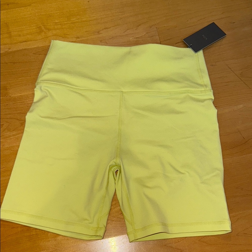 Kith Women's Yellow High-Waisted Shorts